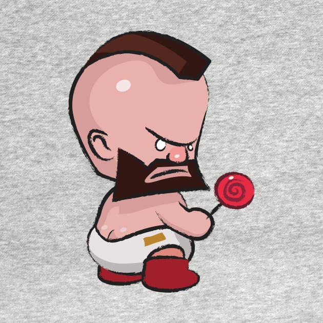 Street Fighter Babies: Zangief by ohshirtdotnet